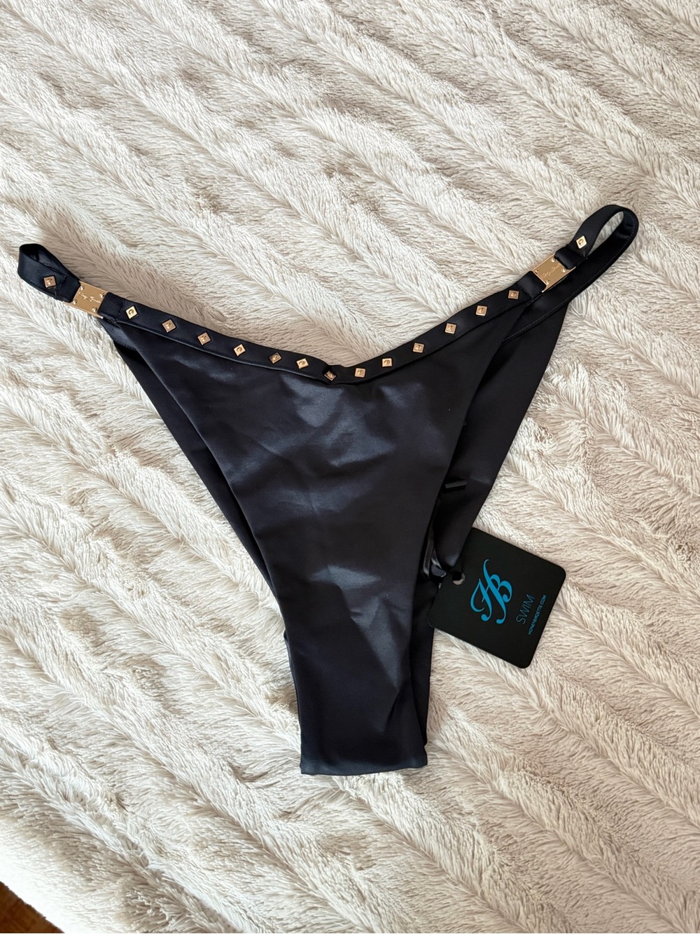 Black Studded Bikini Bottoms